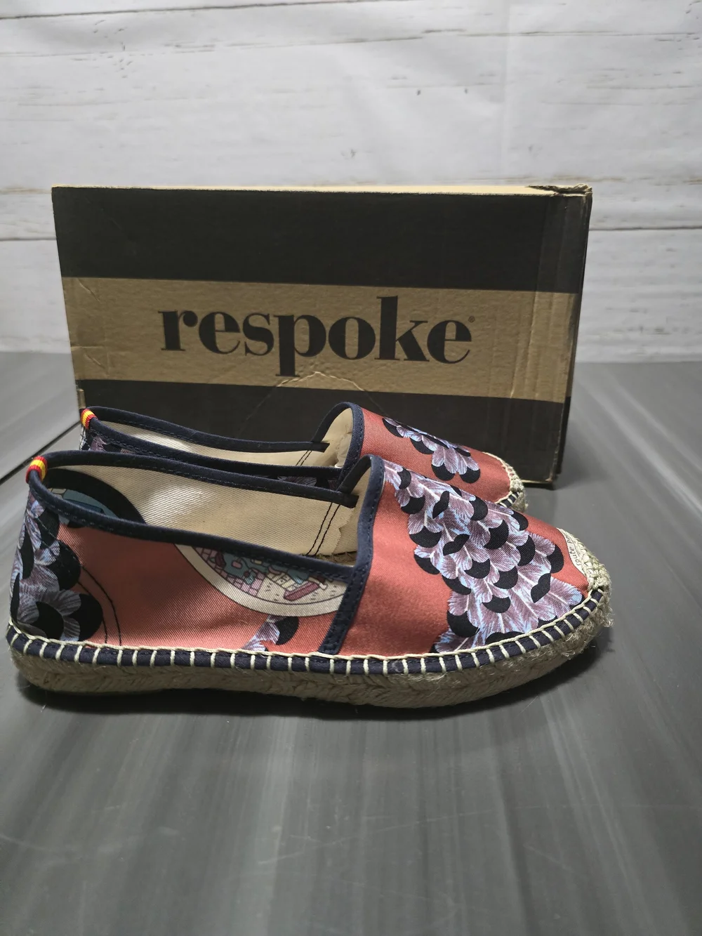 Luxury New In Box Respoke Classic Espadrilles- Size 36 US 5.5/6 Silk Hermes $575
